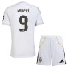 Virallinen Fanipaita + Shortsit Real Madrid Mbappé 9 Kotipelipaita 2025-26 - Lasten
